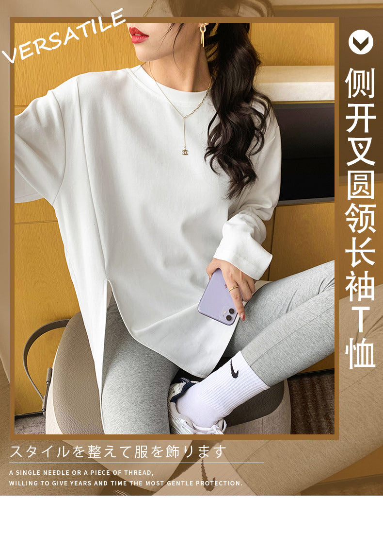 White bottomed shirt for women with spring and autumn new style