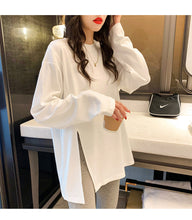 Load image into Gallery viewer, White bottomed shirt for women with spring and autumn new style
